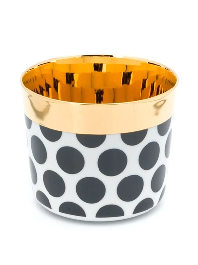 Shop Fürstenberg Polka-dot Cup In Black