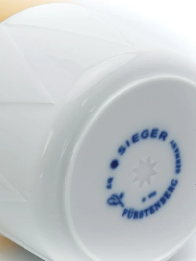Shop Fürstenberg Chevron-patterned Cup In White