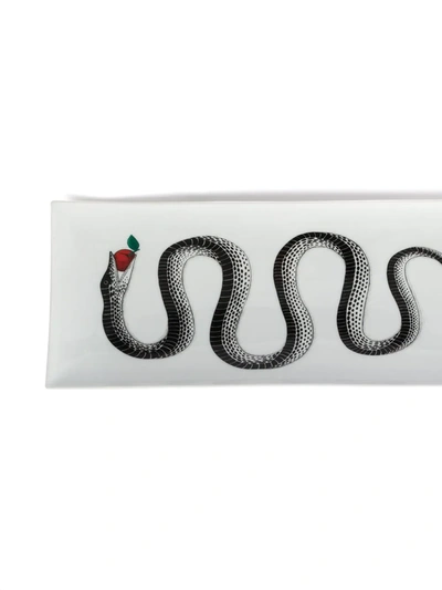 Fornasetti Serpente Serving Dish In White