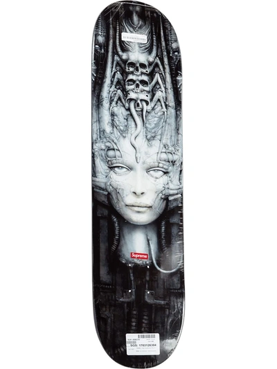 Shop Supreme Giger Graphic-print Skateboard In Grey