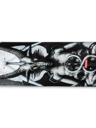 Supreme Giger Graphic-print Skateboard In Black