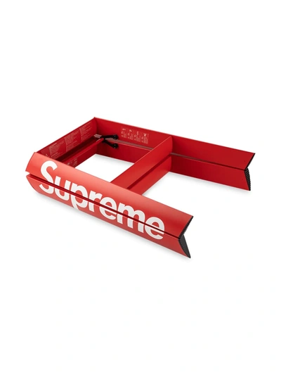 Supreme X Lucano Logo-print Step Ladder In Red