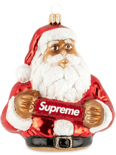 Shop Supreme Santa Logo Ornament In Red