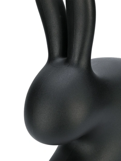 Shop Qeeboo Rabbit-shaped Baby Chair In Black