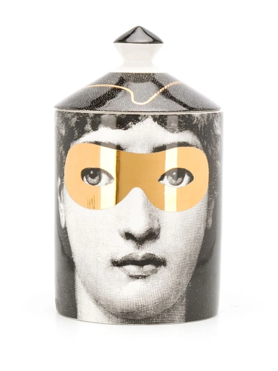 Shop Fornasetti Burlesque Scented Candle (300g) In Black