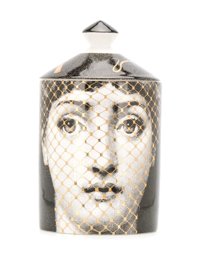 Shop Fornasetti Burlesque Scented Candle (300g) In Black