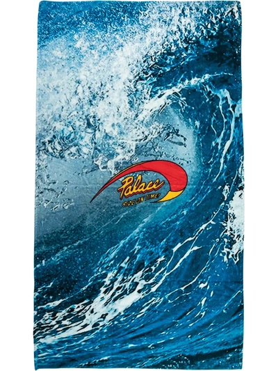 Shop Palace Ride Graphic-print Towel In Blue