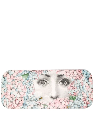 Shop Fornasetti Ortensia Decorative Tray (58cm) In White