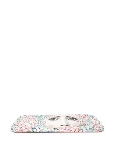 Shop Fornasetti Ortensia Decorative Tray (58cm) In White