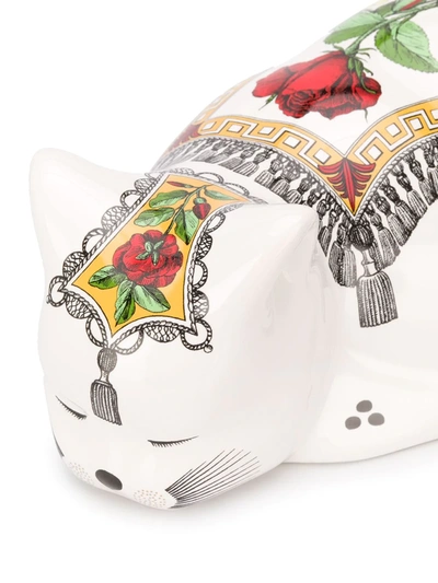 Fornasetti Cat Mantellato In White