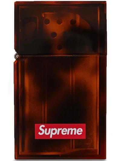 Supreme Tsubota Pearl Hard Edge Lighter Fw19 In Brown