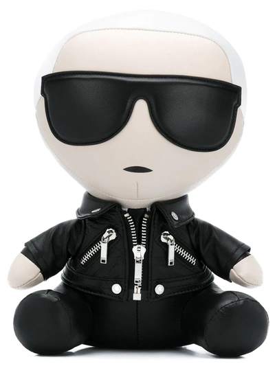 Shop Karl Lagerfeld Decorative Karl Doll In Black