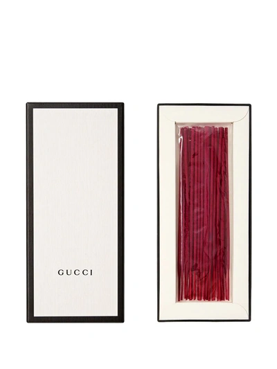 Shop Gucci Freesia Bamboo Incense Sticks In Red