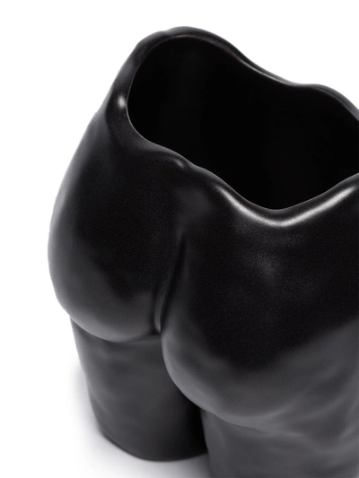 Shop Anissa Kermiche Popotin Porcelain Pot In Black