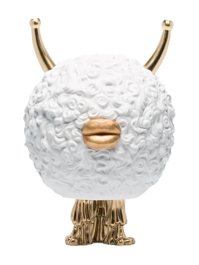 Shop L'objet X Haas Brothers Monster Gold-tone Incense Burner In White
