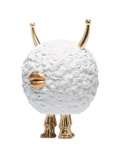 Shop L'objet X Haas Brothers Monster Gold-tone Incense Burner In White