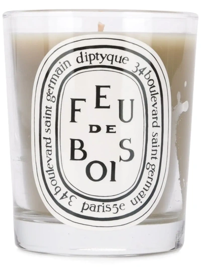 Shop Diptyque Feu De Bois Candle In Green