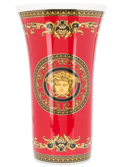 Versace Home Vasenserie Medusa Vase In Red