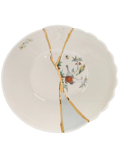 Seletti Kintsugi Bowl In White