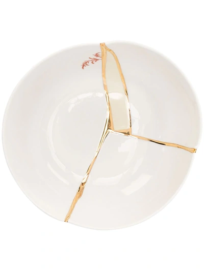 Shop Seletti Kintsugi Bowl In White