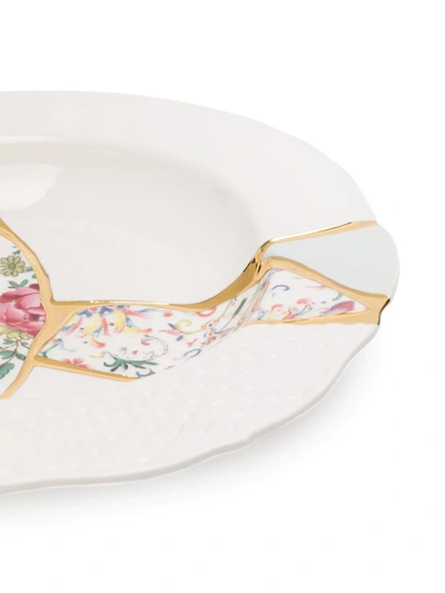 Seletti Kintsugi Dessert Plate (24cm) In White
