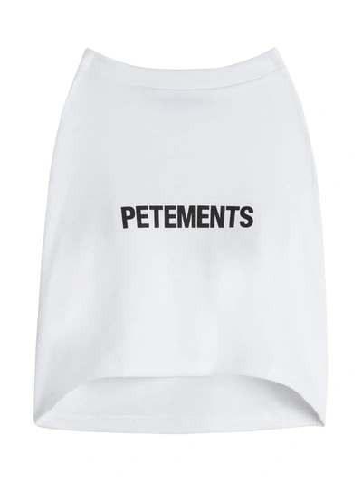 Shop Petements Pet Long-sleeved T-shirt In White