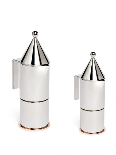 Alessi La Conica Coffee Maker In Silver