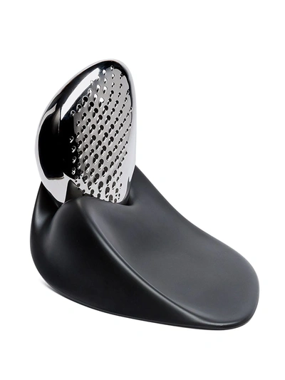 Alessi Forma Stainless Steel And Melamine Cheese Grater In Black
