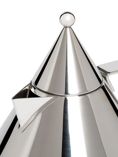 Shop Alessi Il Conico Kettle In Silver