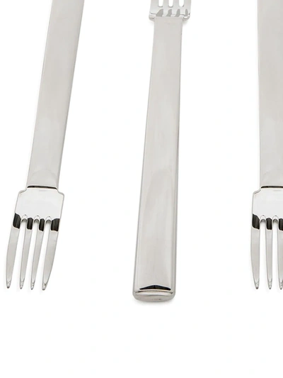 Alessi Rundes Modell 24-piece Cutlery Set In Silver