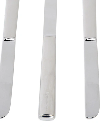 Alessi Rundes Modell 24-piece Cutlery Set In Silver