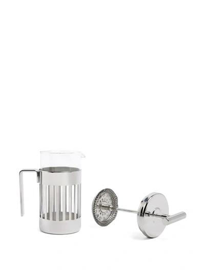 Shop Alessi Press Filter Coffee Maker In Silver