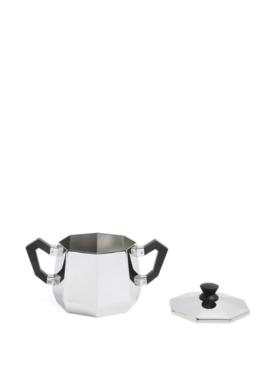 Shop Alessi Sugar Bowl In Silver