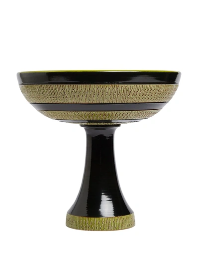 Shop Bitossi Ceramiche X Riedizioni Archivio Storico Footed Bowl In Black