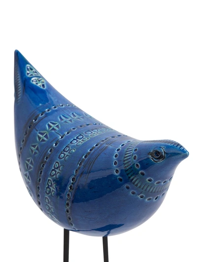 Shop Bitossi Ceramiche Bird Figurine In Blue
