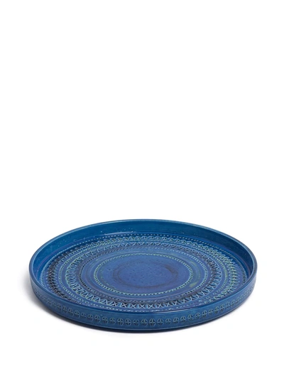Shop Bitossi Ceramiche Centerpiece Plate In Blue