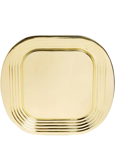 Shop Tom Dixon Form Tray In Gold