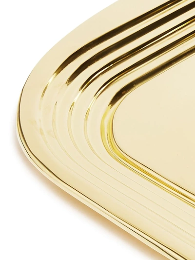 Shop Tom Dixon Form Tray In Gold
