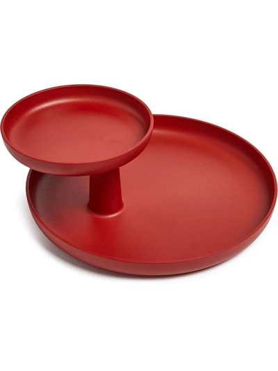 Shop Vitra Rotary Tray In Red