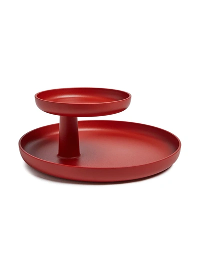 Shop Vitra Rotary Tray In Red