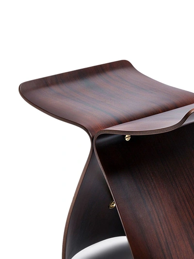 Shop Vitra Buttefly Stool In Brown