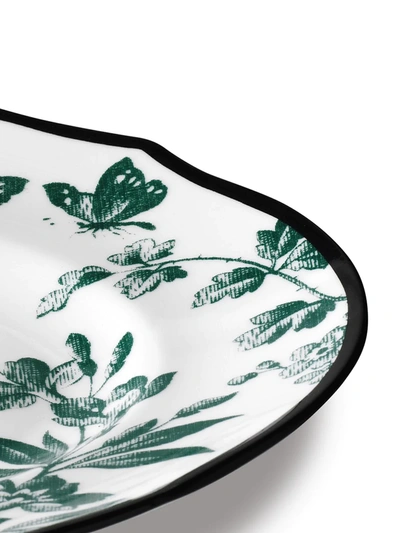 Shop Gucci Herbarium Hors D'oeuvre Plate In White