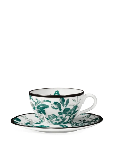 Shop Gucci Herbarium Demitasse Cup In White