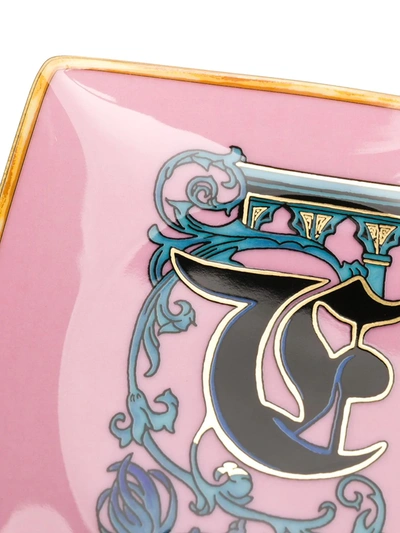 Shop Versace Home Alphabet 'f' Plate (11cm) In Pink