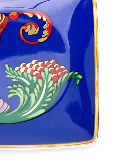 Versace Home Holiday Alphabet 'g' Bowl In Blue