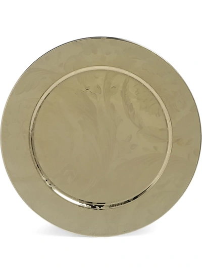 Shop Rosenthal X Versace Vanity La Dorée Service Plate (33cm) In Neutrals