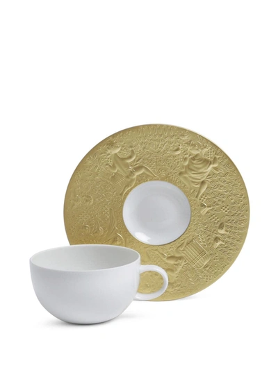 Rosenthal Zauberflöte Sarastro Low Cup Saucer Set In Gold