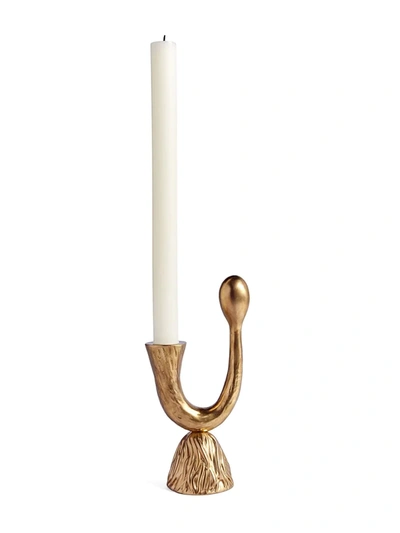 Shop L'objet Horn Candle Stick Holder In Gold