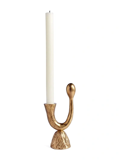 L'objet Horn Candle Stick Holder In Gold
