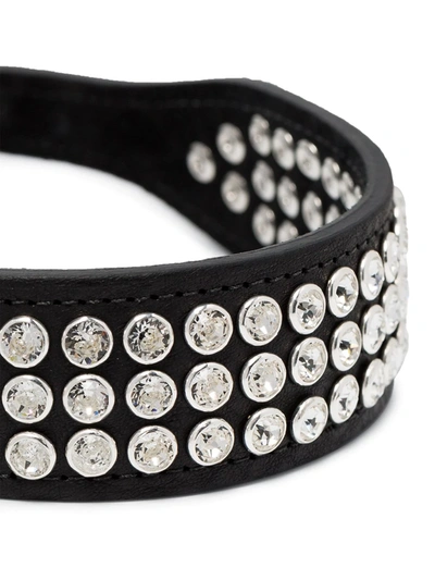 Shop Black & Brown Felix Swarovski Crystal Collar In Black